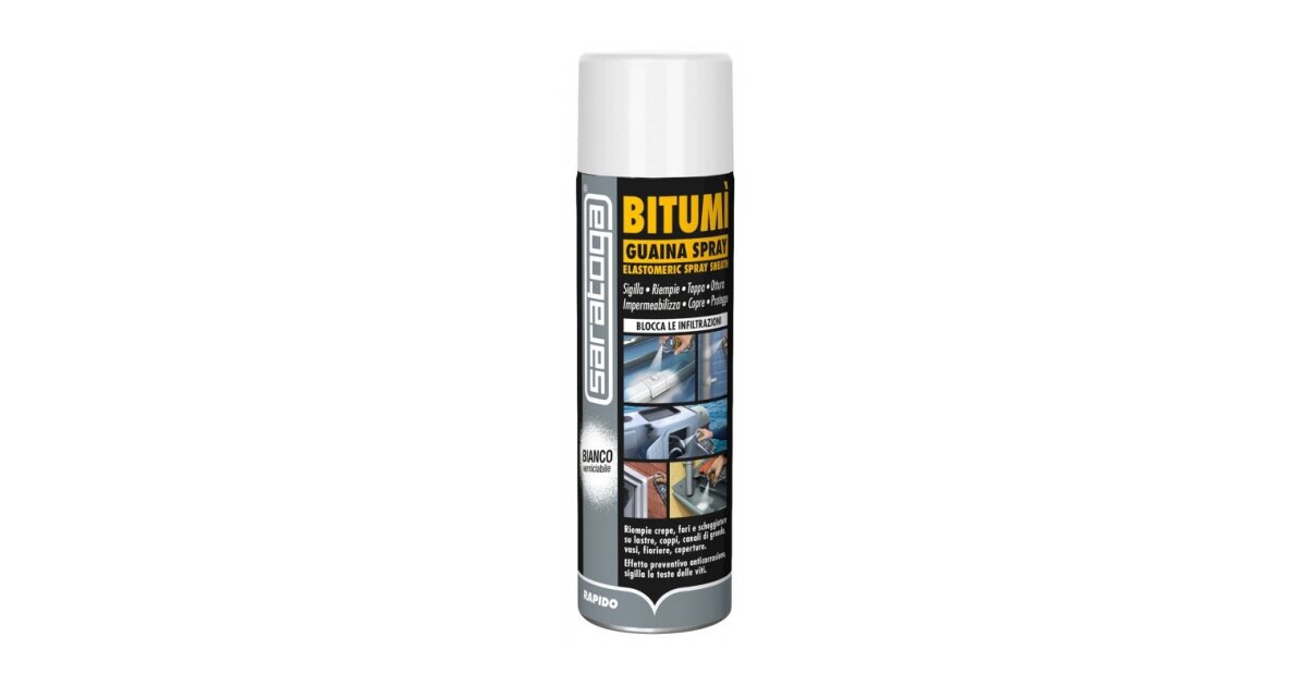 Bitumen spray sheath - white 500 ml - saratoga